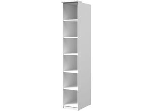 4066075061199 - Lomadox - Kleiderschrank Regal weiß OLMO-83 mit 6 Fächern b h t ca 35 217 63 cm - weiß