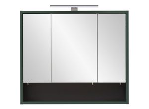 4066075062813 - Lomadox - Badezimmer Spiegelschrank inkl Beleuchtung KELLA-80 in waldgrün b h t ca 70 642 16 cm - grün