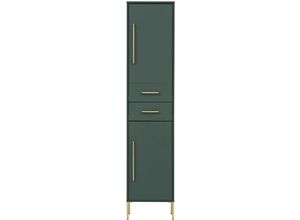 4066075062905 - schmaler Hochschrank KELLA-80 in waldgrün B H T ca 405 1843 331 cm - grün