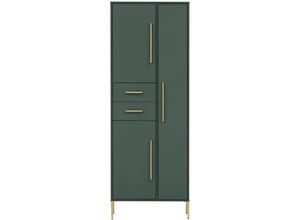 4066075063155 - Hochschrank mit 3 Türen KELLA-80 in waldgrün b h t ca 671 1843 331 cm - grün