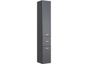 4066075063308 - Lomadox - Badezimmer Hochschrank QUITO-66 in anthrazit Hochglanz b h t ca 30 1855 33 cm - anthrazit