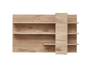 4066075066279 - Wandregal BURNHAM-36 in Eiche Nb b h t ca 140 86 22 cm - braun