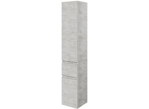 4066075066378 - Bad Hochschrank grifflos in Oxid Hellgrau VILLATORO-66 b h t ca 30 168 33 cm - grau