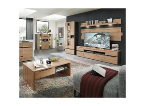 4066075072201 - Lomadox - Wohnzimmer Set inkl Couchtisch MANRESA-36 in Artisan Eiche Nb mit Graphit