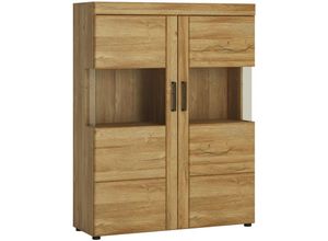 4066075100478 - Lomadox - Wohn- Esszimmer Highboard in Grandson Eiche Nb CARIATI-129 b h t ca 1019 133 374 cm