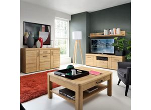 4066075100812 - Wohnzimmer Set inkl Couchtisch CARIATI-129 in Grandson Eiche Nb - braun