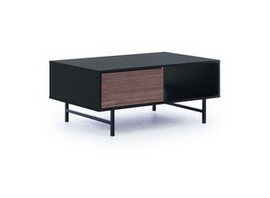 4066075101994 - Couchtisch Beistelltisch in schwarz mit Holzoptik PARAWA-132 B H T ca 100 43 65 cm - schwarz