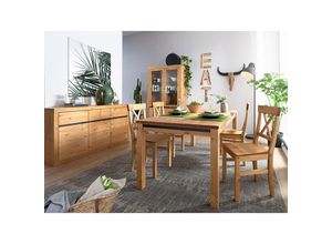 4066075102854 - Wohn- Esszimmer Sideboard Massivholz WILSON-69 in Kiefer massiv eichefarbig b h t ca 160 85 42 cm - braun