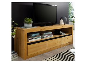 4066075102908 - Lomadox - tv Lowboard 160 cm Massivholz WILSON-69 in Kiefer massiv eichefarbig b h t ca 160 55 42 cm - braun