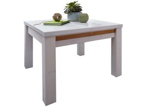 4066075103165 - Lomadox - Couchtisch Massivholz 70x70 cm WILSON-69 in Kiefer massiv weiß b h t ca 70 45 70 cm - weiß