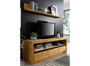 4066075103707 - Wohnzimmer tv Möbel Set Massivholz WILSON-69 in Kiefer massiv eichefarbig b h t ca 160 170 42 cm - braun