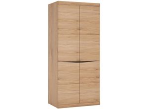 4066075106722 - Kleiderschrank mit 2 Türen SANFORD-129 in Eiche hell Nb b h t ca 86 1965 58 cm - braun