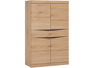 4066075106777 - Lomadox - Highboard mit Schubkasten SANFORD-129 in Eiche hell Nb b h t ca 86 139 40 cm - braun