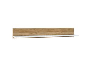 4066075107262 - Wandboard in weiß mit Eiche Nb SANDVIKA-129 b h t ca 153 22 22 cm - weiß