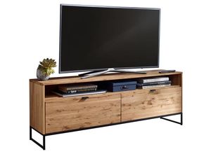 4066075110637 - Lomadox - tv Lowboard 150 cm in Wildeiche massiv geölt WELLINGTON-69 b h t ca 150 569 40 cm - braun