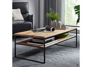 4066075110651 - Lomadox - Couchtisch Sofatisch 110 cm in Wildeiche massiv geölt WELLINGTON-69 b h t ca 110 40 60 cm - braun