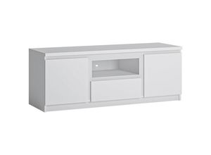 4066075111924 - Wohnzimmer tv Lowboard in weiß FORTALEZA-129 b h t ca 1354 511 45 cm - weiß