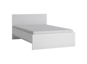 4066075112105 - Lomadox - Bett Jugendbett 120cm in weiß FORTALEZA-129 b h t ca 1266 85 2062 cm - weiß