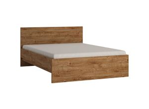 4066075112440 - Lomadox - Bett Jugendbett Doppelbett 140cm in Eiche Nb FORTALEZA-129 b h t ca 1466 85 2062 cm