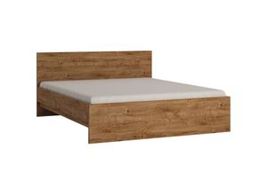 4066075112457 - Lomadox - Bett Doppelbett 160cm in Eiche Nb FORTALEZA-129 b h t ca 1666 85 2062 cm - braun