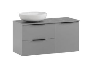 4066075115267 - Lomadox - Waschbeckenunterschrank mit Aufsatzwaschbecken ALMATY-80 in grau b h t ca 923 595 45 cm - grau 4066075115267 - Lomadox - Waschbeckenunterschrank mit Aufsatzwaschbecken ALMATY-80 in grau b h t ca 923 595 45 cm - grau