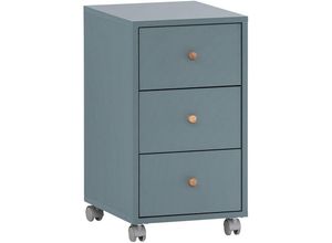 4066075115335 - Lomadox - Rollcontainer Büro SISAK-80 in blau b h t ca 326 597 391 cm - blau