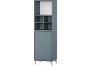 4066075115533 - Lomadox - Büroschrank mit Regaleinsatz SISAK-80 in blau b h t ca 5095 1752 41 cm - blau