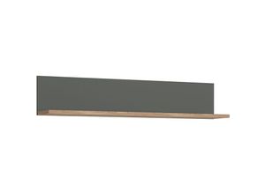 4066075118213 - Wandboard in grau mit Eiche Nb TOMAR-129 B H T ca 130 25 22 cm - grau