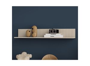 4066075123033 - Lomadox - Wandboard 120 cm breit in kaschmir Rillenoptik SALOU-131 b h t ca 120 18 20 cm - beige 4066075123033 - Lomadox - Wandboard 120 cm breit in kaschmir Rillenoptik SALOU-131 b h t ca 120 18 20 cm - beige