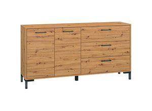 4066075126003 - Lomadox - Sideboard 159 cm Artisan Eiche Nb NASSAU-131 b h t ca 159 83 40 cm - braun