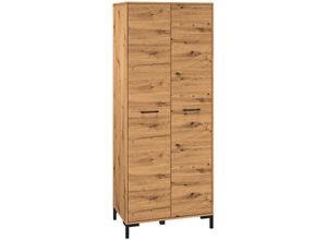 4066075126027 - Kleiderschrank 2-türig Artisan Eiche Nb NASSAU-131 b h t ca 80 200 51 cm - braun