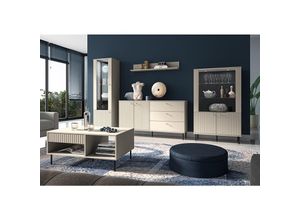 4066075126706 - Lomadox - Wohnwand mit Couchtisch SALOU-131 in kaschmir matt modern 5-teilig - beige