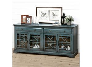 4066075135630 - Lomadox - Sideboard 178 cm antik blau lackiert Vintage ALLORA-143 - blau