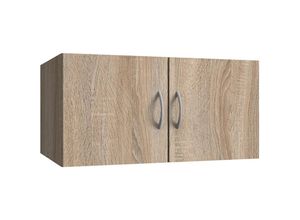 4066075138877 - Lomadox - Hängeschrank Aufsatzschrank Eiche MIAMI-43 b h t ca 80 64 40 cm - braun