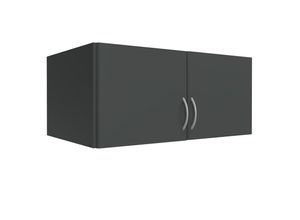 4066075139508 - Aufsatzschrank graphit MIAMI-43 B H T ca 70 40 40 cm - grau