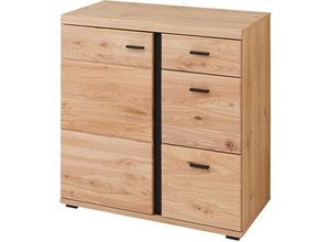 4066075140993 - Lomadox - Kommode 85cm Altesche gebürstet teilmassiv SARINA-36 - braun