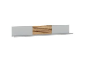 4066075145479 - Lomadox - Wandboard grau mit Eiche Rillenoptik ASHBURTON-129 - grau