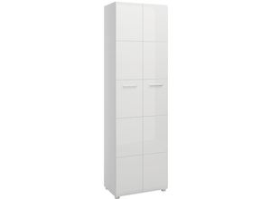 4066075150503 - Lomadox - Garderobenschrank in weiß Hochglanz MALABO-129 - weiß