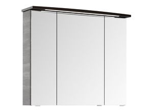 4066075151227 - Lomadox - Spiegelschrank 82cm mit LED-Leuchte in Maroni SINTRA-66 - braun