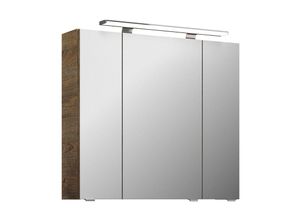 4066075151265 - Spiegelschrank 80cm mit Aufsatzleuchte in Eiche Ribbeck SINTRA-66