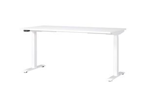 4066075158110 - Lomadox - Schreibtisch 160cm elektrisch höhenverstellbar weiß MEMPHIS-01 - weiß