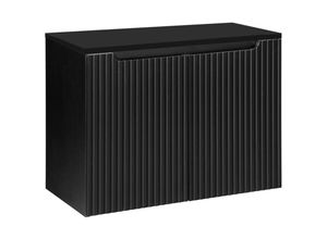 4066075166306 - Lomadox - Waschtisch-Unterschrank 80cm in schwarz NEWPORT-56-BLACK - schwarz