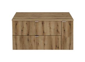 4066075169079 - Waschtisch 100cm Eiche NEWPORT-56-OAK - braun