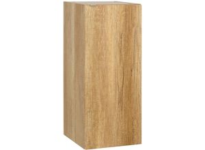 4066075177920 - Badezimmer Unterschrank mit Wäschekorb in Eiche AMARILLO-147-OAK B H T 35 80 352 cm - braun