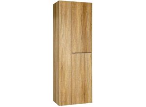 4066075177951 - Lomadox - Hochschrank 55 cm mit Staubsaugerfach AMARILLO-147-OAK b h t 553 1600 352 cm - braun