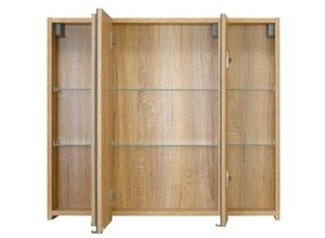 4066075178002 - Badezimmer Spiegelschrank 80 cm in Eiche AMARILLO-147-OAK B H T 80 70 176 cm - braun