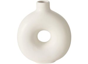 4066076072477 - Vase LANYO (BH 17x20 cm) BH 17x20 cm weiß Blumenvase Blumengefäß