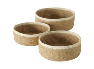 4066076110780 - Boltze Gruppe - Deko-Körbe cunas 3er-Set Jute