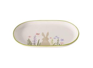 4066076321919 - Boltze Gruppe - Servierplatte aus Keramik gabby länglich Hase 245 x 16 cm