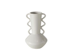 4066076332700 - Vase MARTA (BHT 16x25x16 cm) BHT 16x25x16 cm beige Blumenvase Blumengefäß